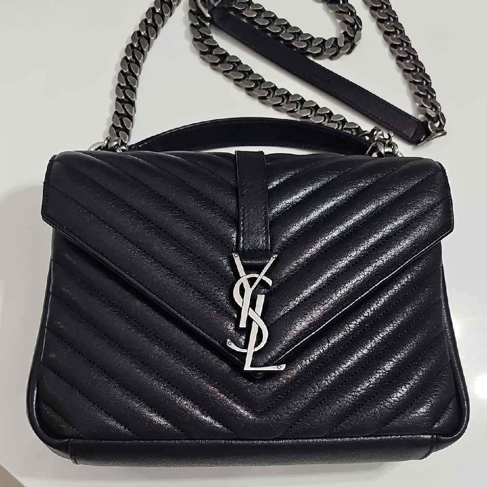 Yves Saint Laurent Black College Bag